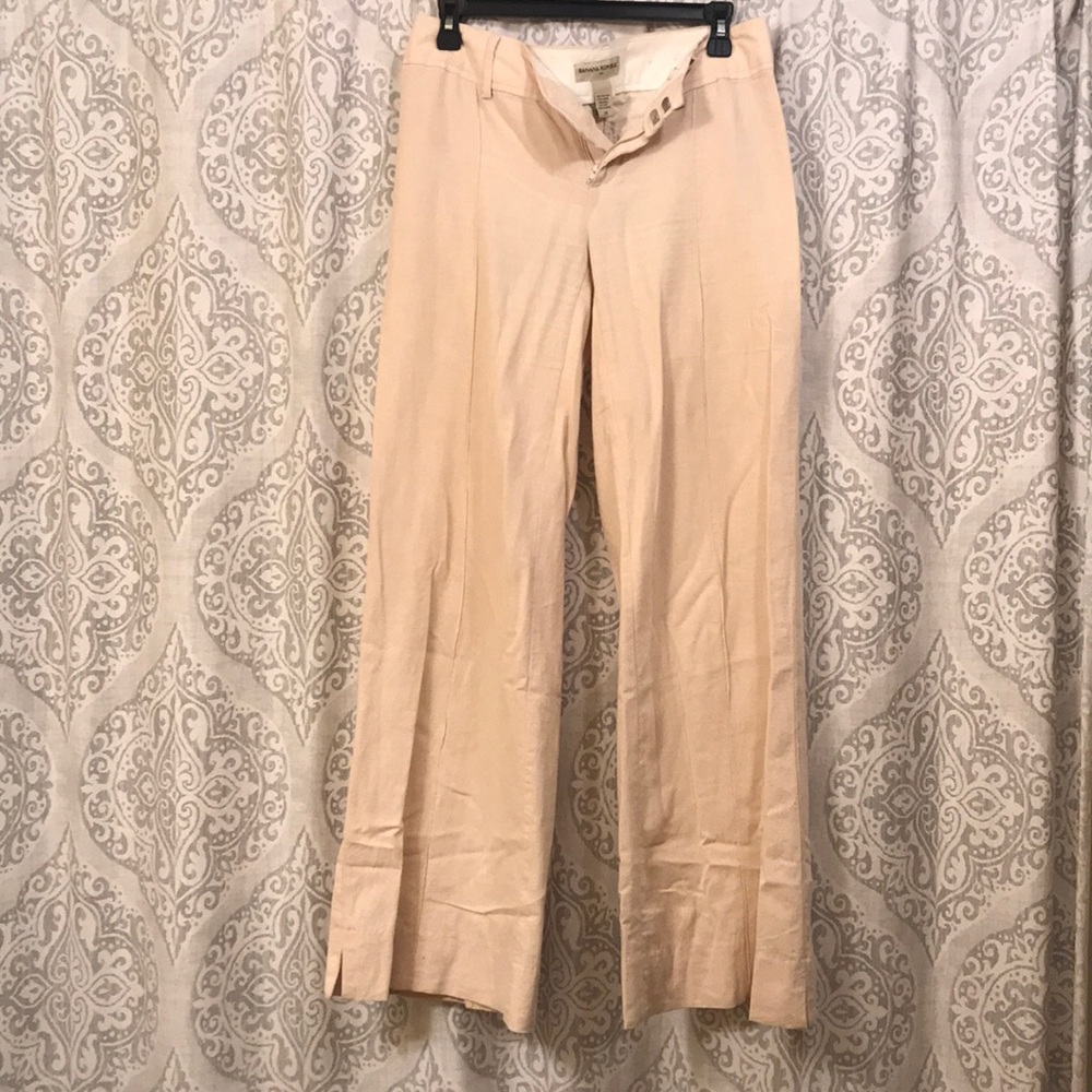Wide legged linen trouser